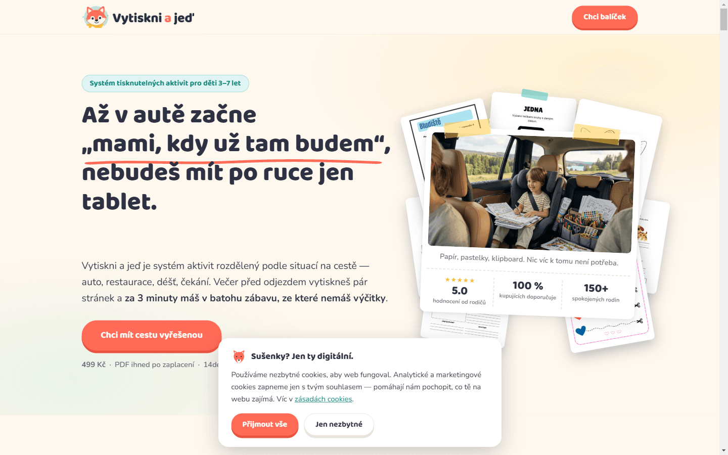 Náhled webu vytiskniajed.cz