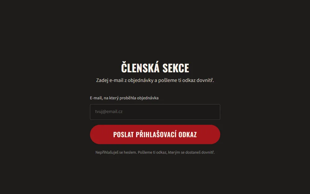 Pracovní sebeobrana: přihlášení odkazem bez hesla